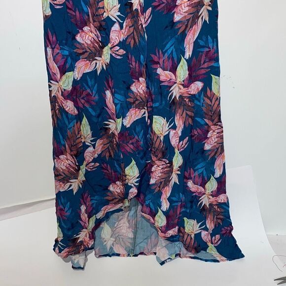 Shore Women's Multicolor Tropical Tie Elastic Waist Maxi Skirt Small NWOT - Picture 2 of 8